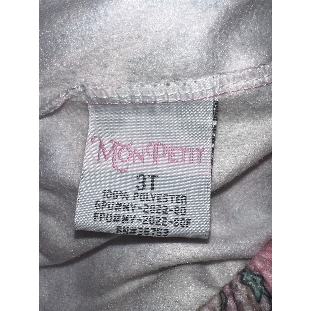 Mon Petit Pants Youth 3T Pink Pajama Pants - Picture 3 of 3